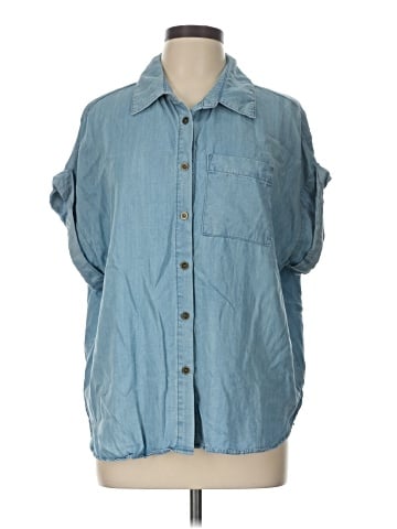 Lulus 3/4 Sleeve Button-Down Shirt (view 1)
