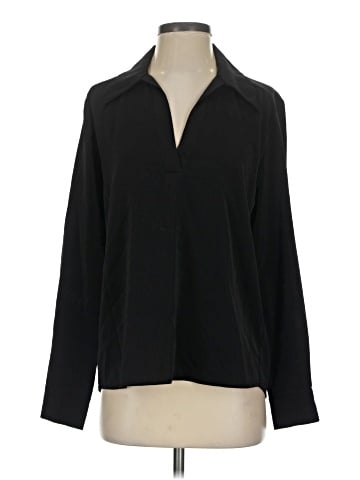 Aqua Long Sleeve Blouse (view 1)