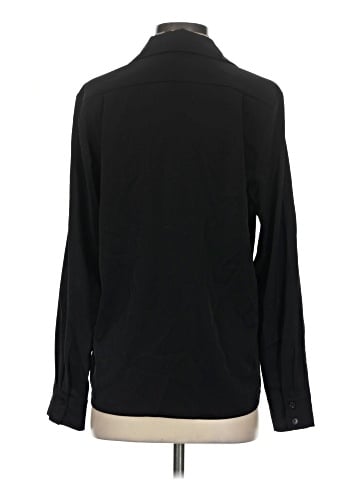 Aqua Long Sleeve Blouse (view 2)