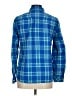 Talbots Plaid Blue Long Sleeve Button-Down Shirt Size M - photo 2