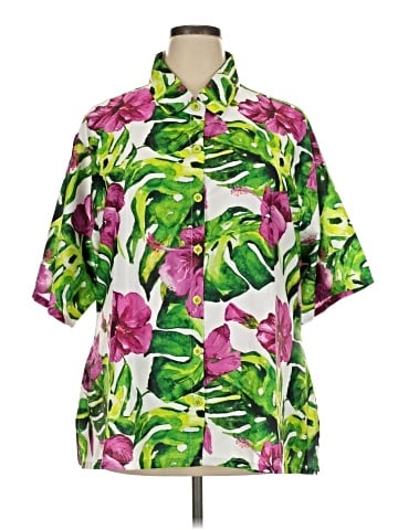 Assorted Brands Short Sleeve Button-Down Shirt (view 1)