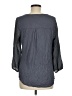 Fortune + Ivy 100% Polyester Gray 3/4 Sleeve Blouse Size M - photo 2