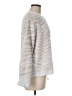Pol Chevron-herringbone Silver Pullover Sweater Size M - photo 4