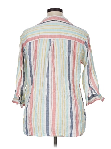 Intro 3/4 Sleeve Button-Down Shirt (view 2)