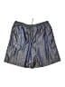 Reformation 100% Polyester Metallic Blue Athletic Shorts Size L - photo 1