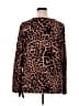 Belle By Kim Gravel Animal Print Brown Pullover Sweater Size XL - photo 2