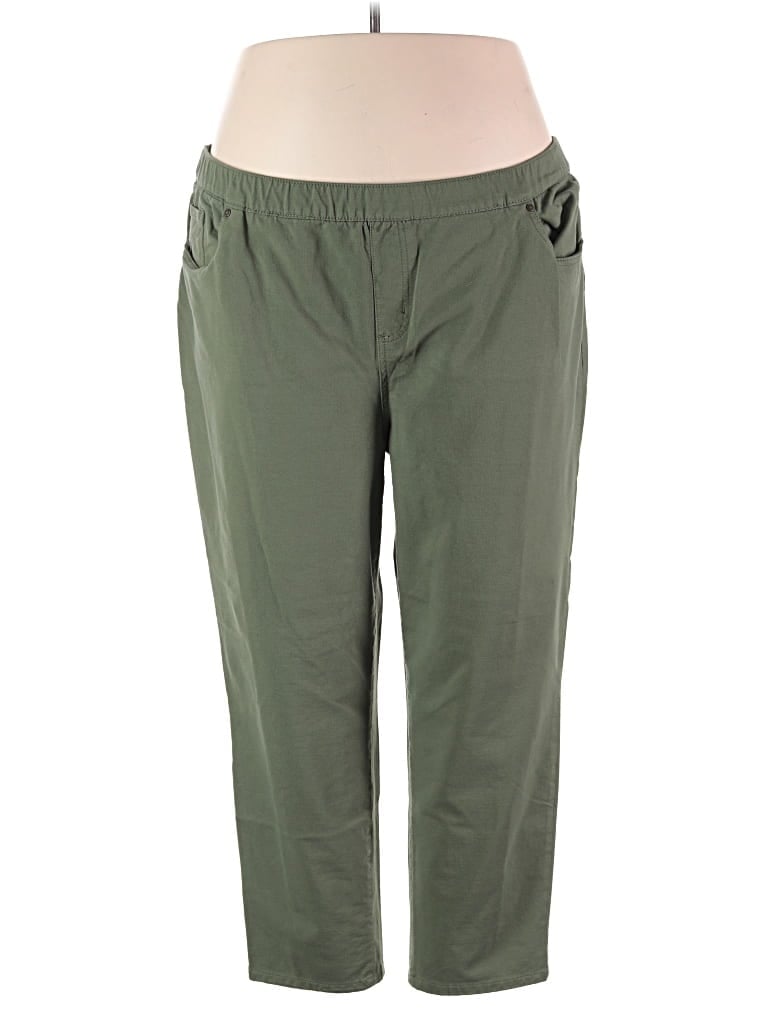 Pre-owned Catherines Casual Pants In Green