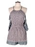 Elevenses 100% Rayon Polka Dots Blue Romper Size S - photo 1
