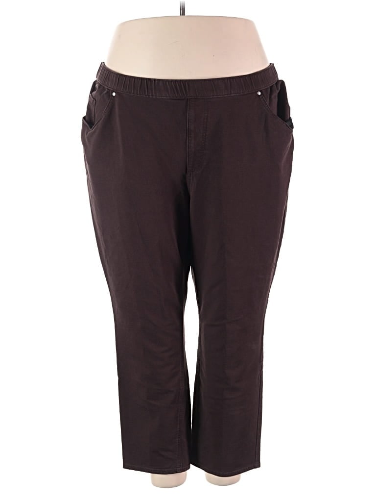 Pre-owned Catherines Casual Pants In Brown