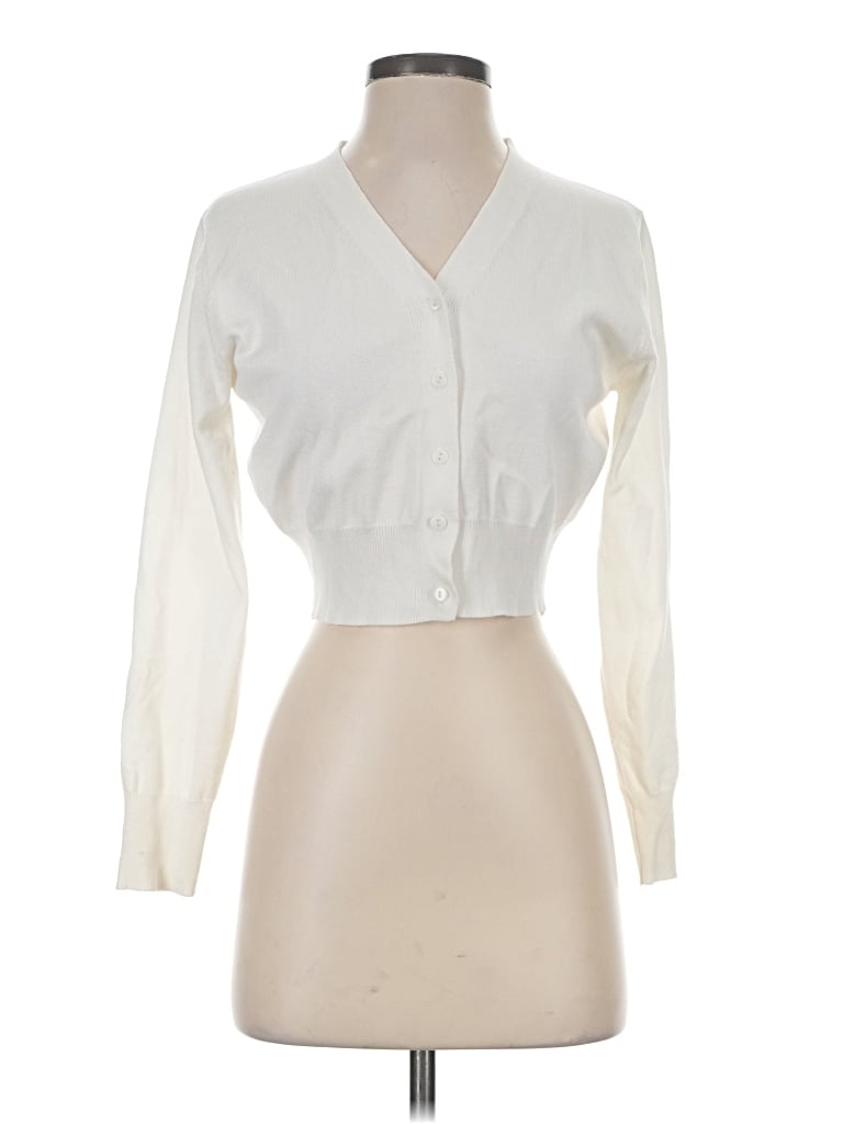 Pre-owned Grace Karin Cardigan Sweater In Ivory