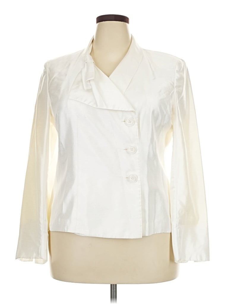 Pre-owned Le Suit Blazer Jacket In Ivory