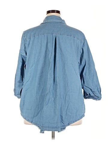 Belle By Kim Gravel 3/4 Sleeve Button-Down Shirt (view 2)