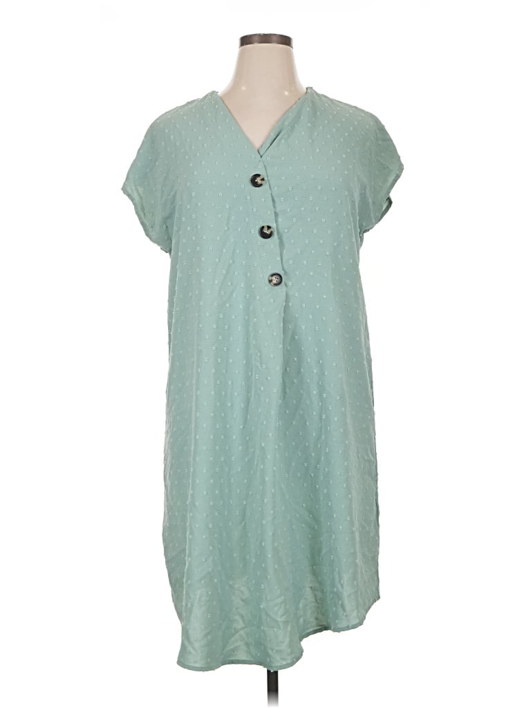 Pre-owned Emery Rose Casual Dress In Teal