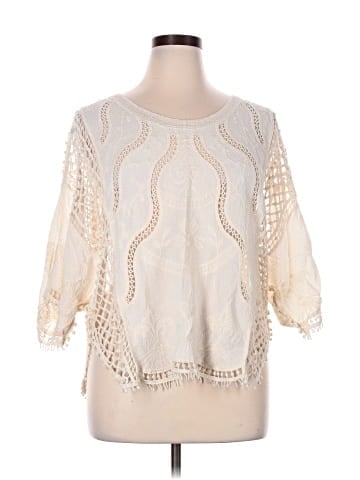 Ultra Pink 3/4 Sleeve Blouse (view 1)