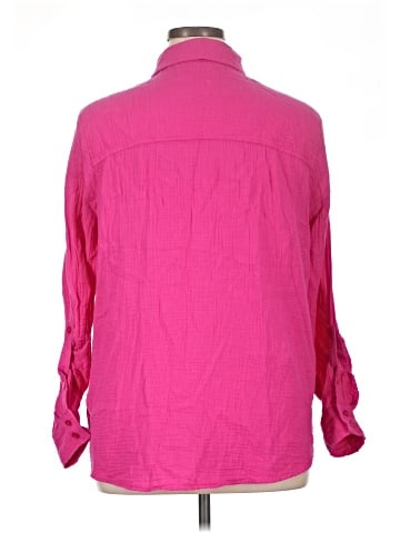 CALVIN KLEIN JEANS Long Sleeve Button-Down Shirt (view 2)
