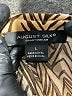 August Silk Gold Sleeveless Blouse Size L - photo 7