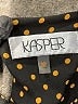 Kasper 100% Polyester Black 3/4 Sleeve Blouse Size L - photo 7