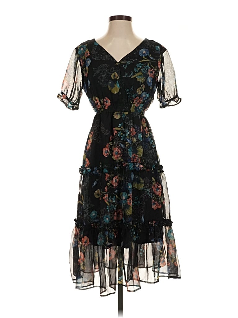 Pre-owned Lapis Cocktail Dress In Black