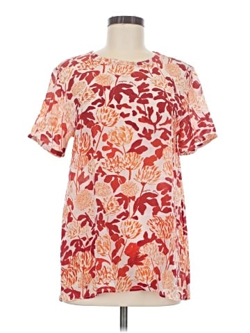 Virginia Johnson Short Sleeve Silk Top (view 1)