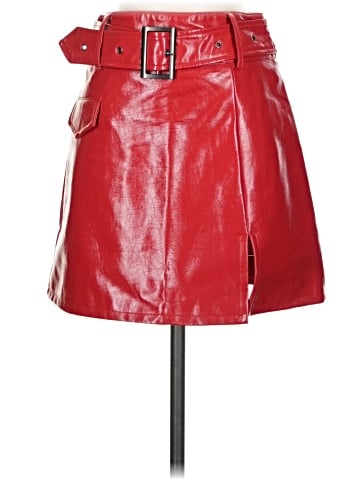 Bar III Faux Leather Skirt (view 1)