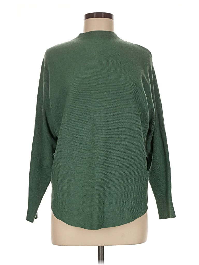Pre-owned Vila Milano Turtleneck Sweater In Green