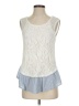 Ryu 100% Polyester Ivory Sleeveless Blouse Size S - photo 1