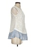 Ryu 100% Polyester Ivory Sleeveless Blouse Size S - photo 4