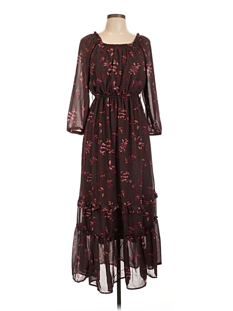 Pre-owned Wallflower Casual Dress In Burgundy