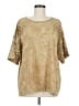 Assorted Brands Tan Short Sleeve Blouse One size - photo 1