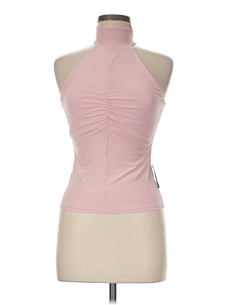 Express Sleeveless Top Pink Halter Neckline Tops