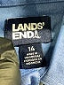 Lands' End Solid Blue Long Sleeve Button-Down Shirt Size 14 - photo 3