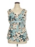 Sunny Leigh Teal Sleeveless Blouse Size 2X - photo 1