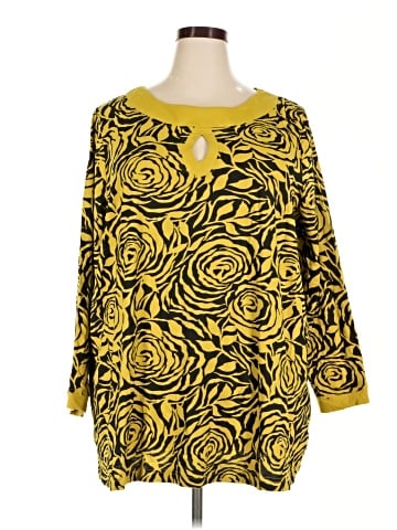 Roaman's 3/4 Sleeve Blouse (view 1)