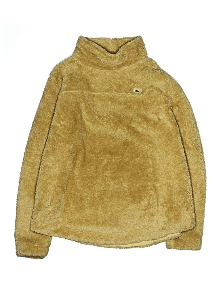 Pre-owned Vineyard Vines Kids' Turtleneck Sweater In Gold