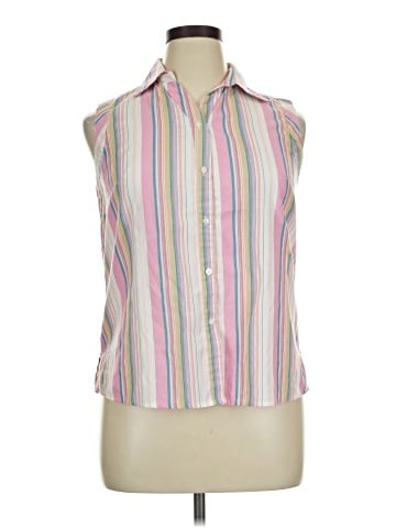 White Stag Sleeveless Button-Down Shirt (view 1)