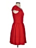 Alya 100% Polyester Solid Red Casual Dress Size S - photo 4