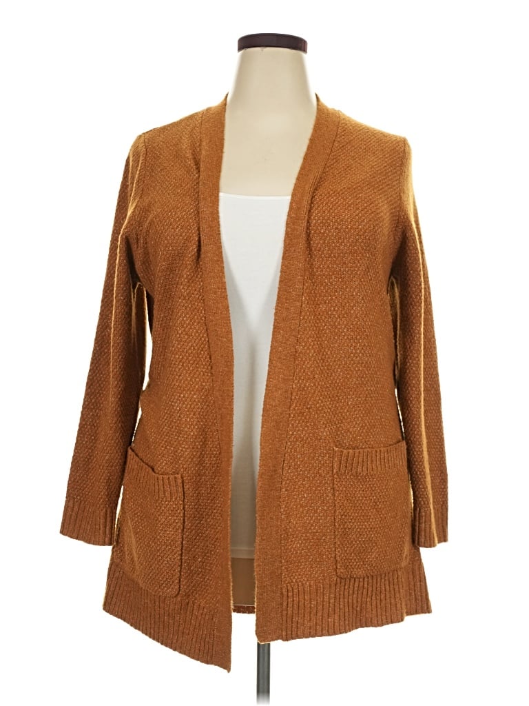 Pre-owned Pink Clover Cardigan Sweater In Brown