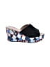 Spring Step Floral Black Wedges Size EU 38 - photo 1