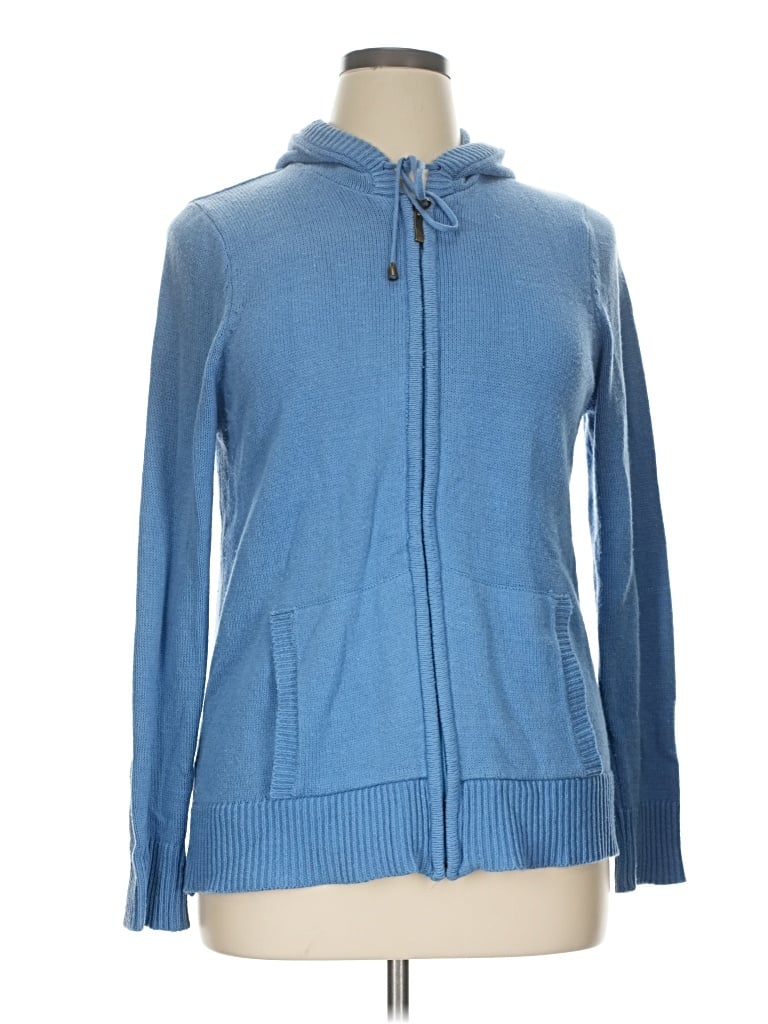 Pre-owned Just My Size Zip Up Hoodie In Blue