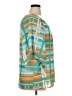 Ashley Stewart 100% Polyester Teal 3/4 Sleeve Blouse Size 14 Plus - photo 4