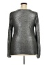 INC International Concepts 100% Polyester Metallic Silver Long Sleeve Top Size XL - photo 2