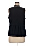 J.Crew 100% Polyester Solid Blue Black Sleeveless Blouse Size M - photo 1