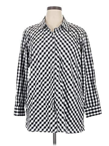 Joan Rivers 3/4 Sleeve Button-Down Shirt (view 1)