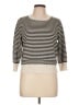 Adrianna Papell Stripes Ivory Pullover Sweater Size L - photo 1