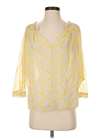 Diane von Furstenberg 3/4 Sleeve Silk Top (view 1)