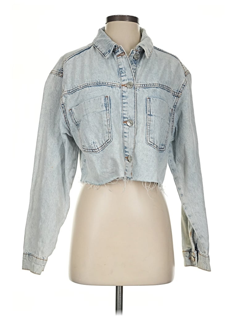 Pre-owned Zara Denim Jacket In Blue