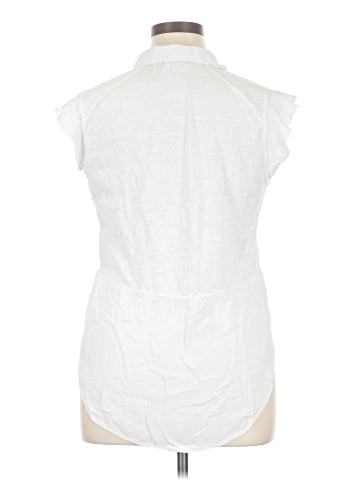 Left of Center Sleeveless Button-Down Shirt (view 2)