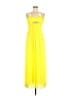 Cache 100% Polyester Yellow Cocktail Dress Size 10 - photo 1