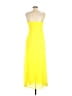 Cache 100% Polyester Yellow Cocktail Dress Size 10 - photo 2