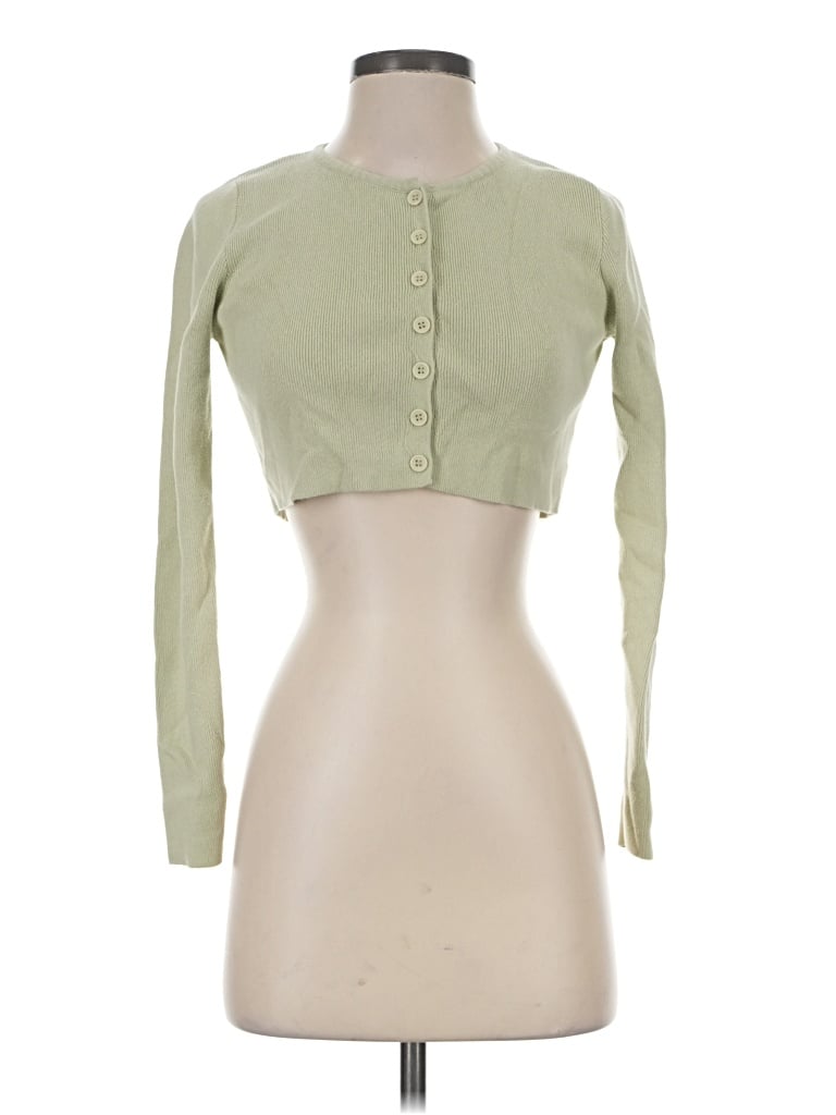 Pre-owned Princess Polly Cardigan Sweater In Green